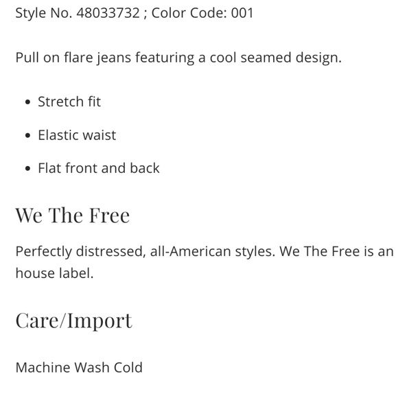 🔥Size25,28🔥FreePeople HiRise Pull On Flare Jeans - Picture 5 of 6